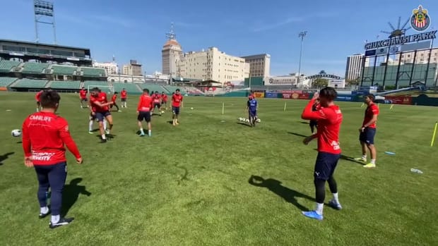 Chivas' last training in California